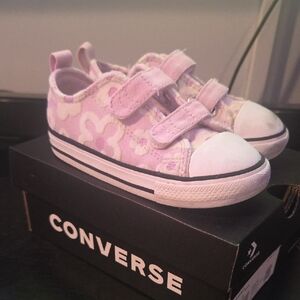 Converse Kids Pink Floral Sneakers